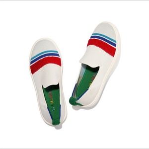 Rothy’s Lollipop Terry Stripe boys girls unisex slip on sneaker